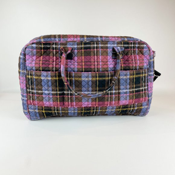 Vera Bradley Lay Flat Weekender Cozy Plaid - Picture 3 of 12